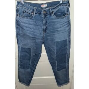Signature by Levi Strauss Heritage Boyfriend Jeans Womens Size 12-W31 blue Patch
